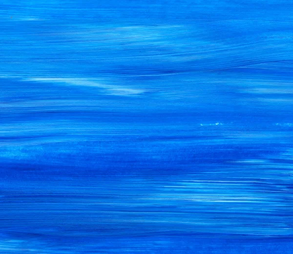 Творческий Синий Абстрактный Ручная Роспись Фона Обои Текстура Мазки Кисти — стоковое фото