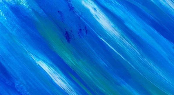 Fondo Pintado Mano Abstracto Azul Creativo Papel Pintado Textura Pinceladas —  Fotos de Stock