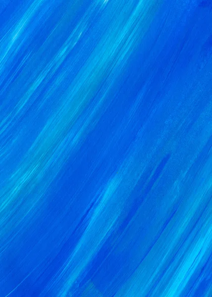Creative Blue Abstract Hand Painted Background Wallpaper Texture Brush Strokes — Stockfoto