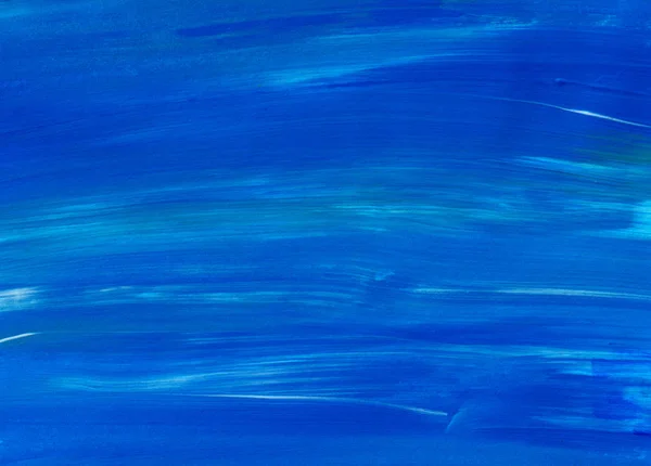 Fondo Pintado Mano Abstracto Azul Creativo Papel Pintado Textura Pintura —  Fotos de Stock