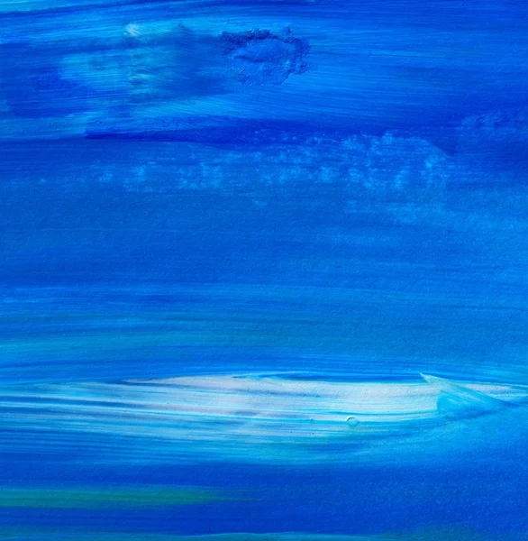 Fondo Pintado Mano Abstracto Azul Creativo Papel Pintado Textura Pintura — Foto de Stock