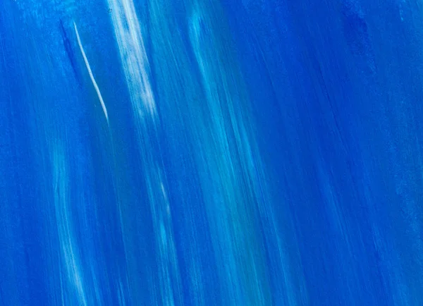 Créatif Bleu Abstrait Peint Main Fond Papier Peint Texture Peinture — Photo