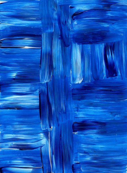 Criativa Azul Abstrato Pintado Mão Fundo Papel Parede Textura Pintura — Fotografia de Stock