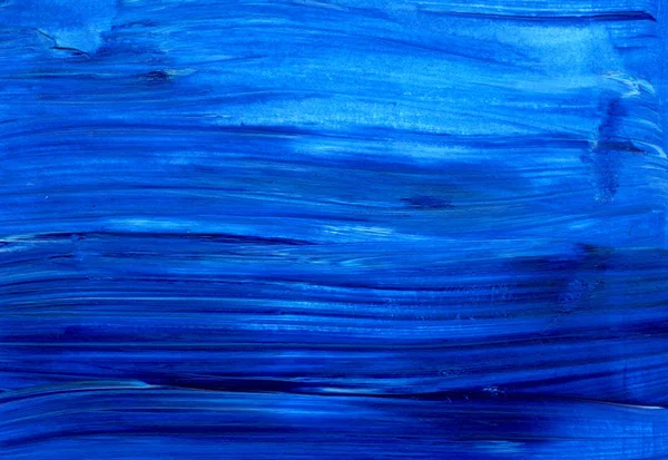 Blue Abstract Hand Painted Background Wallpaper Texture Canvas Brush Strokes — Stock Photo, Image
