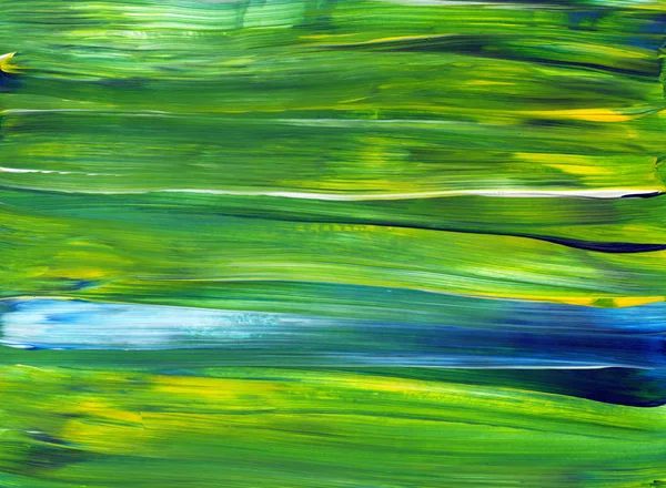 Yaratıcı yeşil el boyası arka plan, duvar kağıdı, doku, fırça darbeleriyle tuval üzerinde akrilik boya. Modern sanat. Çağdaş sanat.