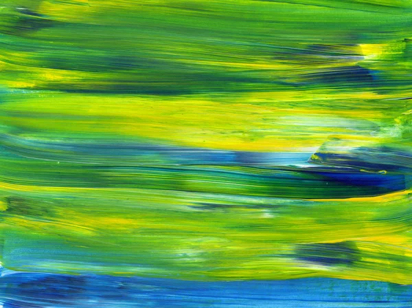 Yaratıcı yeşil el boyası arka plan, duvar kağıdı, doku, fırça darbeleriyle tuval üzerinde akrilik boya. Modern sanat. Çağdaş sanat.