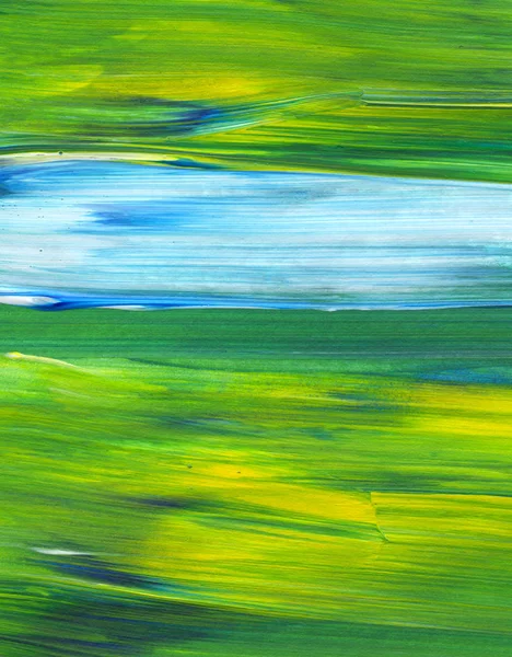 Criativa Verde Abstrato Pintado Mão Fundo Papel Parede Textura Pintura — Fotografia de Stock