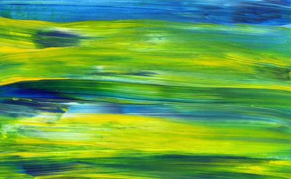 Yaratıcı yeşil el boyası arka plan, duvar kağıdı, doku, fırça darbeleriyle tuval üzerinde akrilik boya. Modern sanat. Çağdaş sanat.