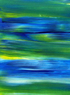 El çizimi akrilik resim. Soyut sanat geçmişi, doku. Fırça darbeleri. Çağdaş sanat. - Görüntü