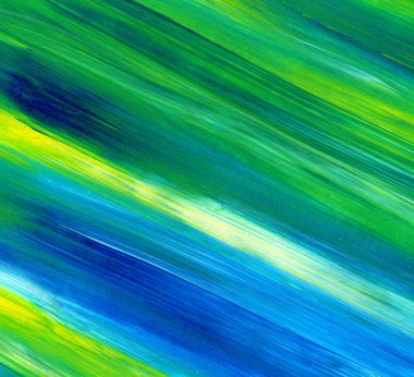 Akrilik resim. Soyut sanat geçmişi, doku. Fırça darbeleri.