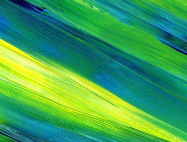 Akrilik resim. Soyut sanat geçmişi, doku. Fırça darbeleri.