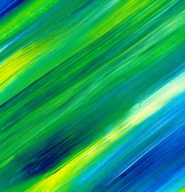 Akrilik resim. Soyut sanat geçmişi, doku. Fırça darbeleri.