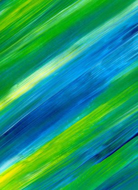 Akrilik resim. Soyut sanat geçmişi, doku. Fırça darbeleri.