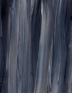 Yaratıcı siyah el boyası arka plan, duvar kağıdı, doku fırça darbeleriyle tuvale akrilik resmin yakın plan bir parçası. Modern sanat. Çağdaş sanat.