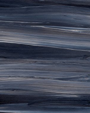 Yaratıcı siyah el boyası arka plan, duvar kağıdı, doku fırça darbeleriyle tuvale akrilik resmin yakın plan bir parçası. Modern sanat. Çağdaş sanat.