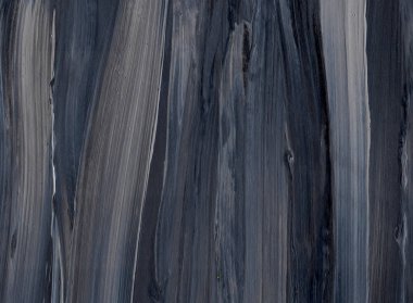 Yaratıcı siyah el boyası arka plan, duvar kağıdı, doku fırça darbeleriyle tuvale akrilik resmin yakın plan bir parçası. Modern sanat. Çağdaş sanat.