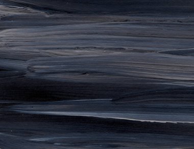 Yaratıcı siyah el boyası arka plan, duvar kağıdı, doku fırça darbeleriyle tuvale akrilik resmin yakın plan bir parçası. Modern sanat. Çağdaş sanat.