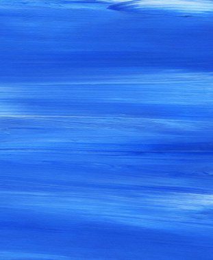 Yaratıcı mavi el boyası arkaplan, duvar kağıdı, doku, fırça darbeleriyle tuval üzerinde akrilik resmin yakın plan parçası.