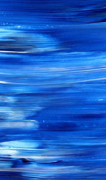 Fondo Pintado Mano Abstracto Azul Creativo Papel Pintado Textura Fragmento — Foto de Stock