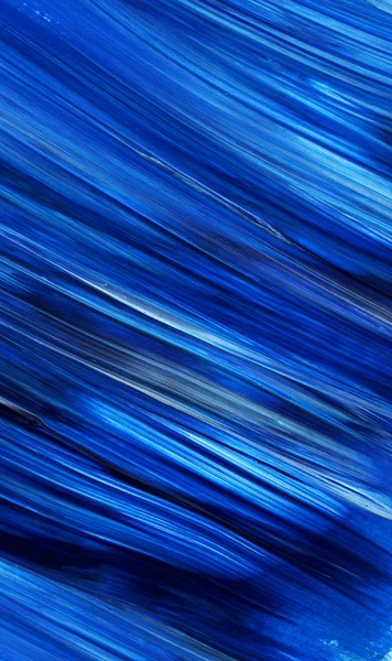 Kreatywny Niebieski Abstrakcyjny Ręcznie Malowane Tło Tapeta Faktura Zbliżenie Fragment — Zdjęcie stockowe
