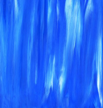 Yaratıcı mavi el boyası arkaplan, duvar kağıdı, doku, fırça darbeleriyle tuval üzerinde akrilik resmin yakın plan parçası.