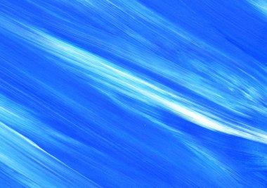 Yaratıcı mavi el boyası arkaplan, duvar kağıdı, doku, fırça darbeleriyle tuval üzerinde akrilik resmin yakın plan parçası.