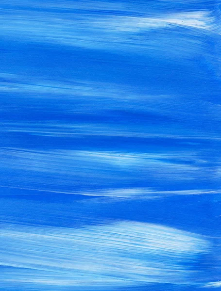 Kreative Blaue Abstrakte Handbemalte Hintergrund Tapete Textur Nahaufnahme Fragment Der — Stockfoto