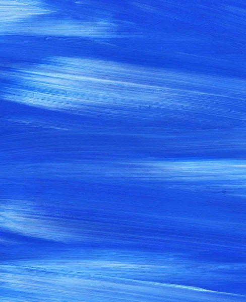 Fondo Pintado Mano Abstracto Azul Creativo Papel Pintado Textura Fragmento — Foto de Stock