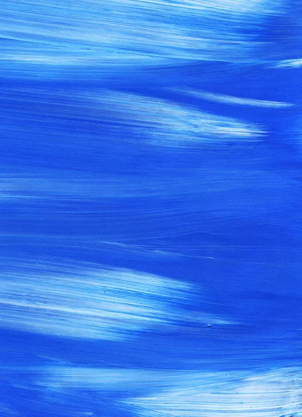 Créatif Bleu Abstrait Peint Main Fond Papier Peint Texture Gros — Photo