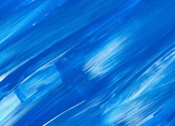 Fondo Pintado Mano Abstracto Azul Creativo Papel Pintado Textura Fragmento —  Fotos de Stock