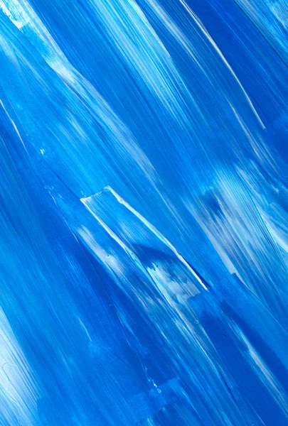 Fondo Pintado Mano Abstracto Azul Creativo Papel Pintado Textura Fragmento —  Fotos de Stock