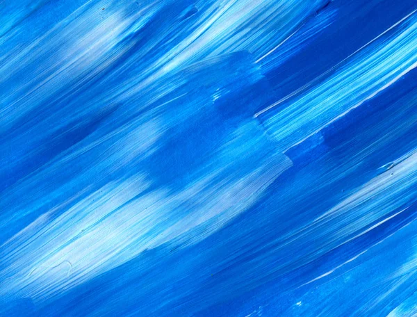 Fondo Pintado Mano Abstracto Azul Creativo Papel Pintado Textura Fragmento —  Fotos de Stock