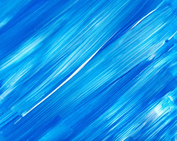 Креативний Синій Абстрактний Ручний Пофарбований Фон Шпалери Текстура Фрагмент Акрилового — стокове фото