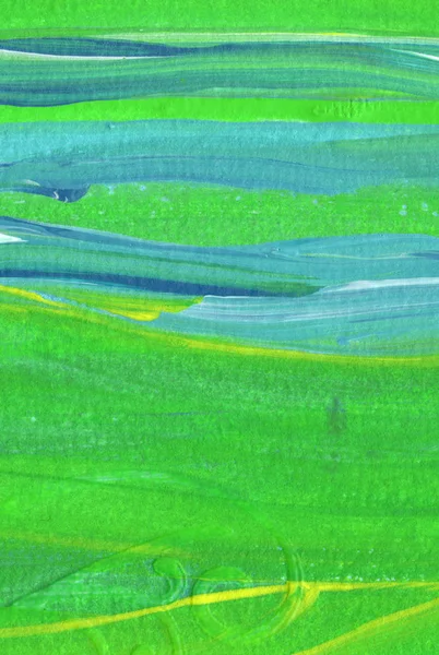 Kreatywne Zielone Abstrakcyjne Ręcznie Malowane Tło Tapeta Faktura Zbliżenie Fragmentu — Zdjęcie stockowe