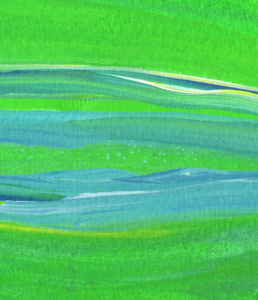 Criativa Verde Abstrato Pintado Mão Fundo Papel Parede Textura Close — Fotografia de Stock