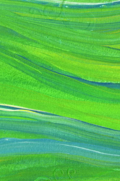 Creatief Groen Abstracte Hand Geschilderd Achtergrond Behang Textuur Close Fragment — Stockfoto