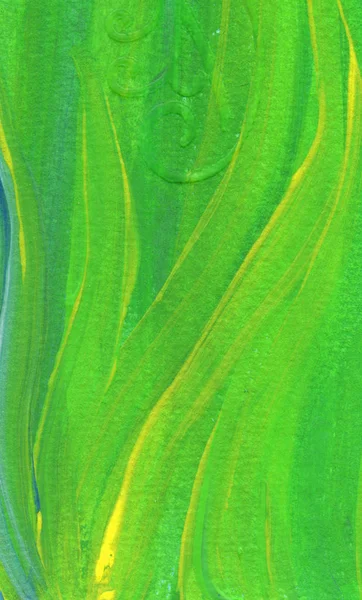 Creatief Groen Abstracte Hand Geschilderd Achtergrond Behang Textuur Close Fragment — Stockfoto