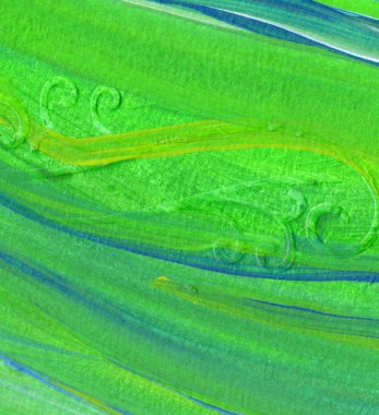 Yaratıcı mavi el boyası arkaplan, duvar kağıdı, doku, fırça darbeleriyle tuval üzerinde akrilik resmin yakın plan parçası.