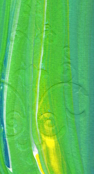 Kreativ Blå Abstrakt Handmålad Bakgrund Tapet Konsistens Närbild Fragment Akryl — Stockfoto