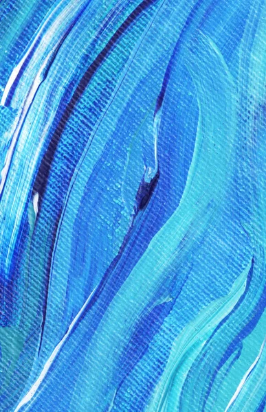 Creative Blue Abstract Hand Painted Background Wallpaper Texture Close Fragment — Stock Photo, Image