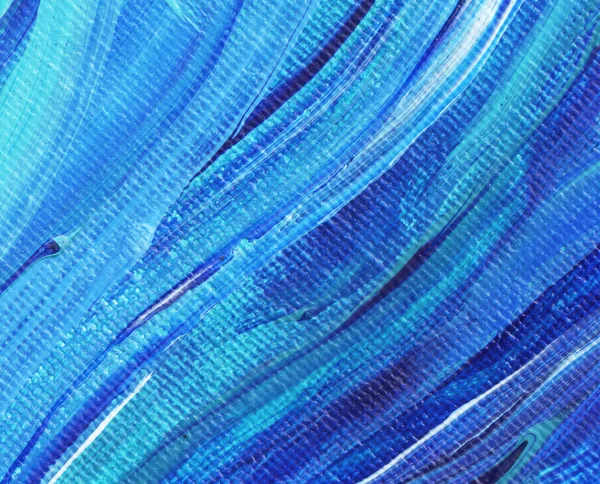 Fondo Pintado Mano Abstracto Azul Creativo Papel Pintado Textura Fragmento — Foto de Stock