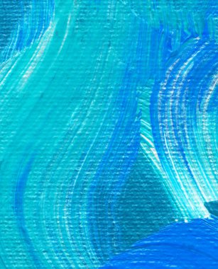 El çizimi akrilik resim. Soyut sanat geçmişi, doku. Sanat eserinin bir parçası. Fırça darbeleri. Çağdaş sanat.