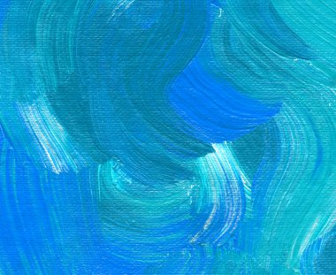 El çizimi akrilik resim. Soyut sanat geçmişi, doku. Sanat eserinin bir parçası. Fırça darbeleri. Çağdaş sanat.