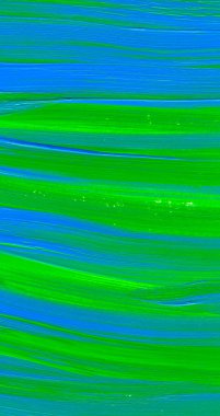 Yaratıcı yeşil ve mavi soyut el boyası arka plan, duvar kağıdı, doku, fırça darbeleriyle akrilik resmin yakın plan parçası