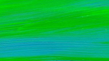 Yaratıcı yeşil ve mavi soyut el boyası arka plan, duvar kağıdı, doku, fırça darbeleriyle akrilik resmin yakın plan parçası