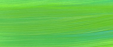 Yaratıcı yeşil ve mavi soyut el boyası arka plan, duvar kağıdı, doku, fırça darbeleriyle akrilik resmin yakın plan parçası