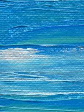 El çizimi akrilik resim. Soyut sanat geçmişi, doku. Sanat eserinin bir parçası. Fırça darbeleri. Çağdaş sanat.