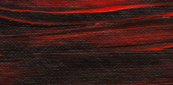 Červeno Černá Ručně Kreslená Akrylová Malba Plátno Abstraktní Umělecké Zázemí — Stock fotografie