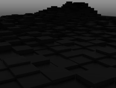 küp, soyut arkaplan, kopyalama alanı