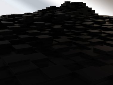 küp, soyut arkaplan, kopyalama alanı